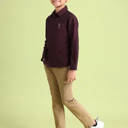 U.S. Polo Assn. Kids Boys Self-Design Pure Cotton Casual Shirt-image-48