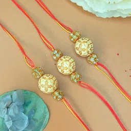 Anouk Set Of 3 Rakhi Card & Thali-82
