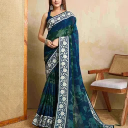 TASRIKA Floral Pure Georgette Saree-picture-14