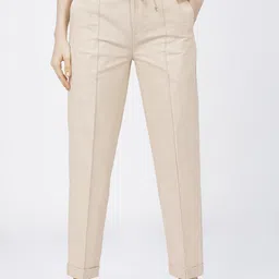 Tokyo Talkies Women Slim Fit High-Rise Pleated Trousers-image-99