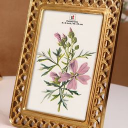 Art Street Gold-Toned Wooden Square Shaped Table Photo Frames-image-94