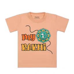 Arvesa Kids Typography Printed Cotton T-shirt-picture-49