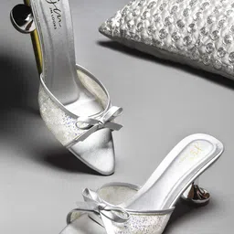 JM Looks Women Kitten Heels With Embellished Bow Elegance Comfort for Everyday Glam-17
