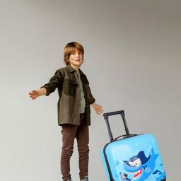 Polo Class Kids Printed Hard Sided Trolley Bag-image-37