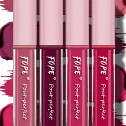 FOPE Set Of 4 Pout Perfect Velvet Matte Liquid Lipstick - 4 ml Each - 03-08-09-12-13