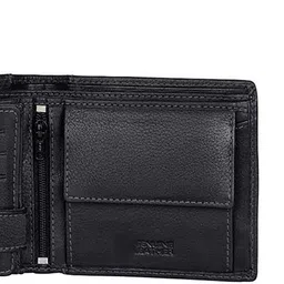 TEMIER Men Canvas Two Fold Wallet image 3