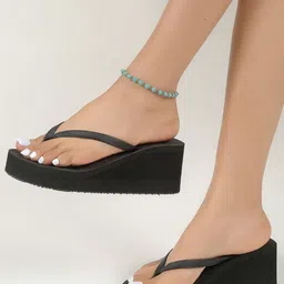 GLO GLAMP Women Jet Set Single Strap Wedges-44