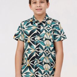 KATE & OSCAR Boys Opaque Printed Casual Shirt-image-40