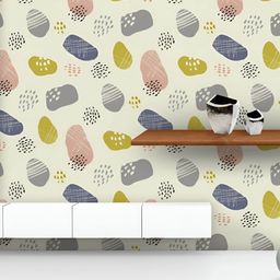 ArtzFolio Printed UV-Resistant Anti-Bacterial Abstract PatternPeel & Stick Wallpaper-image-63