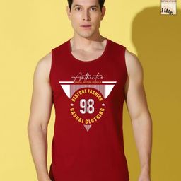 WOOSTRO Men Pack of 2 Typography Printed Round Neck Cotton Slim Fit T-shirts-image-101