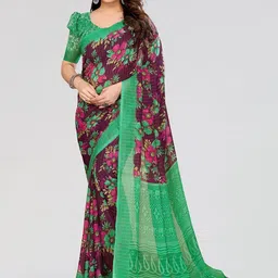Moda Rapido Floral Poly Georgette Designer Saree-picture-39