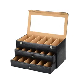 essart Black Leather Sunglasses Organiser-image-73