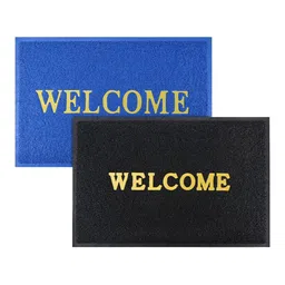 Kuber Industries Pack Of 2 Blue & Black Doormats For Home & Hotels-image-87