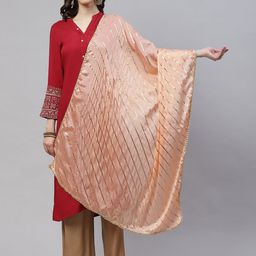 WEAVERS VILLA Striped Cotton Silk Dupatta-52