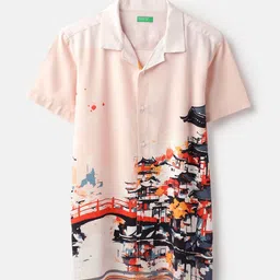 United Colors of Benetton Boys Floral Printed Casual Shirt-picture-12