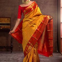 CaniBani Women Yellow Sarees-picture-26