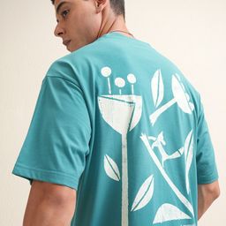 LOCOMOTIVE Premium Round Neck Half Sleeve Relaxed Drop Shoulder T- Shirt-image-33