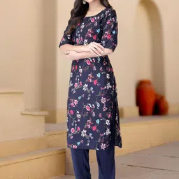anouk rustic HERE&NOW Ethnic Motifs Printed Regular Kurta with Trousers image 4