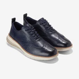 Cole Haan Men OG ENERGYWEAVE WINGTIP Blue Oxford Shoes-picture-1