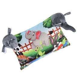 Kuber Industries Grey & Green Cotton Filled Cotton Ultra Soft Baby Pillow-image-10