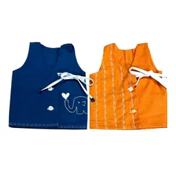 BAESD Infants Kids Pack Of 2 Cotton Muslin Jhablas AJHOAJH2OR0002-picture-33