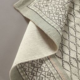 Peepul Tree Off White Ethnic Motifs Cotton Carpet-31