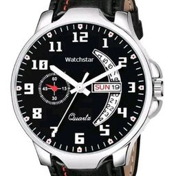WATCHSTAR Men Dial & Leather Straps Analogue Watch DD Black leather-39