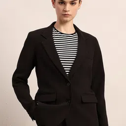 Vero Moda Women Solid Single Breasted Tailored Fit Blazer-picture-45
