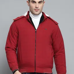 Monte Carlo Men Hooded Solid Casual Bomber Jacket-image-63