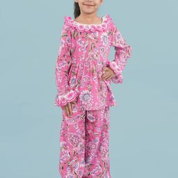 Nature Nook Kids Printed Pure Cotton Round Neck Top & Trousers Clothing Set-image-77