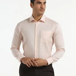 Blackberrys Self Design Spread Collar India Slim Fit Cotton Casual Shirt-image-18