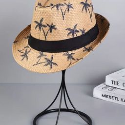Infispace Men White Self Design Fedora Hat-19