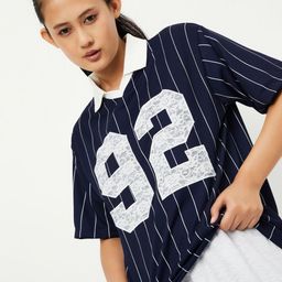 max Women Striped Polo Collar T-shirt-picture-41