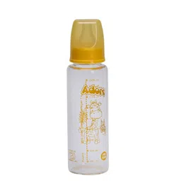 Adore Kids Glaze Senior 2 Stage Glass Feeding Bottle - 250 ml - Yellow-99