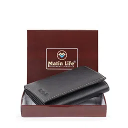 MATIN LIFE Men Leather Three Fold Wallet-picture-58