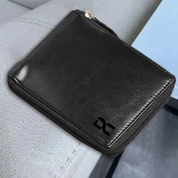 Dezire Crafts Men Brand Logo Textured Formal Zip Around Wallet-picture-44