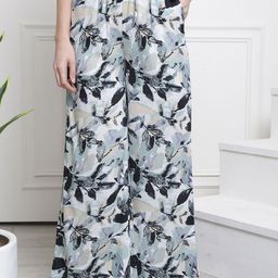 Claura Printed Flared Lounge Pants-image-94