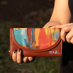 ZOUK Women Abstract Amaze Kyra Flap Wallet-79