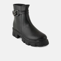 The Roadster Lifestyle Co Women Block Heeled Chunky Boots-54