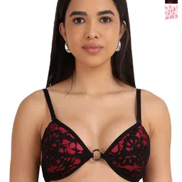 SELFCARE Abstract Bra Half Coverage Lightly Padded-16