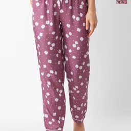 FashionRack Women Pack of 2 Printed Mid-Rise Lounge Pants-picture-10