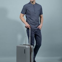 MOVE-MEANT Textured Hard-Sided Small Trolley Bag-24