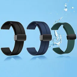 LORENZ Set Of 3 Silicon Watch Straps With Buckle Lock-picture-7