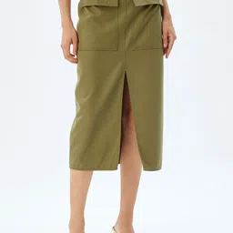 Koton Women A-line Midi Skirt-image-63