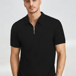 KAJARU Self Design Polo Collar T-shirt-picture-48