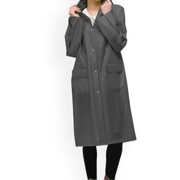 Alexvyan Water-Resistant Reusable Hooded Rain Jacket-image-90