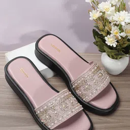 Anouk Women Open Toe Flatform Heel Sandals-35