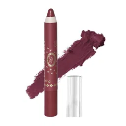 Fashion Colour Burgundy Ultra Matte Waterproof Lip Crayon with Sharpener-Almond Pink 26-40