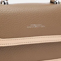 French Connection Textured Structured Satchel Bag image 2