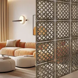 RANDOM Brown Geometric Window Blinds image 2